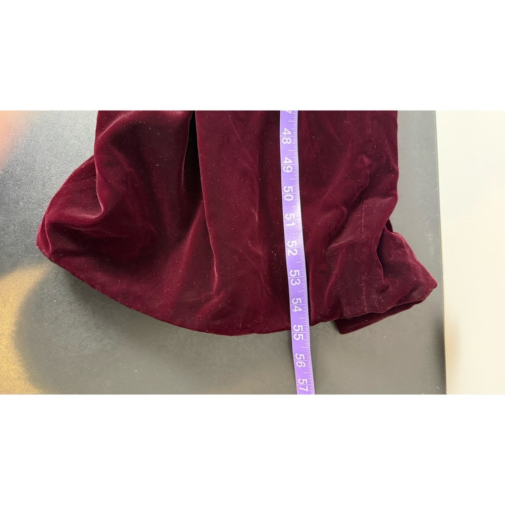 VTG Jessica Scott McClintock Dress Sz 6 Lace Wine Velvet Dark Academia Prom - Picture 12 of 12